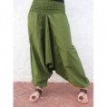 pantalon afgano liso algodon talla unica todos los colores