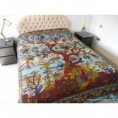 cubre cama sofa arbol de la vida  pequeño 150x220