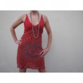 VESTIDO MANDALA COLORES  ROJO, AZUL Y BERENJENA